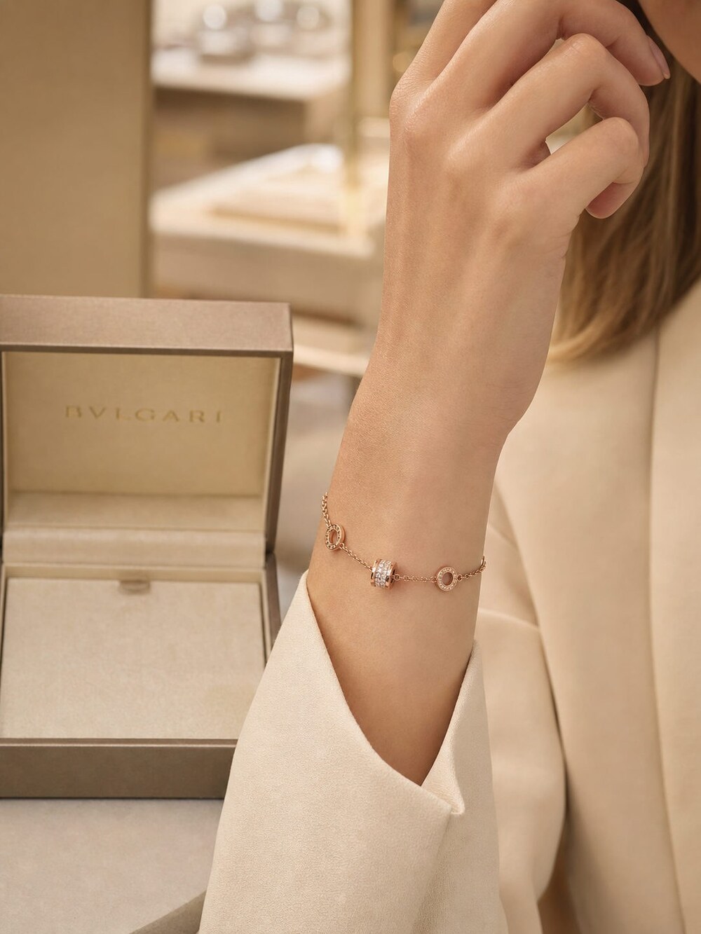Bulgari Refined Statement Bracelet Style 1 | New with Box - Picture 8 of 9